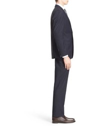 Armani Collezioni G Line Trim Fit Stripe Wool Suit