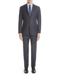 Emporio Armani G Line Trim Fit Stripe Wool Suit