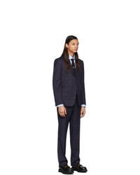 Gucci Navy And Pink Gg Pinstripe Suit
