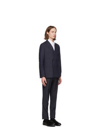 BOSS Navy Pinstriped Namil Suit
