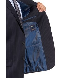 Hart Schaffner Marx New York Classic Fit Stripe Wool Suit