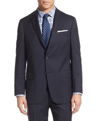 Hart Schaffner Marx New York Classic Fit Stripe Wool Suit
