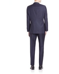 Hickey Freeman Pinstriped Woolen Suit