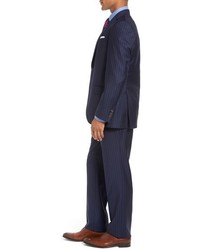 David Donahue Ryan Classic Fit Pinstripe Wool Suit