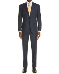 Canali Sienna Pinstripe Soft Classic Fit Wool Suit