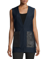 Rag & Bone Fleet Cotton Blend Vest Salute