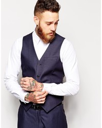 Asos Brand Slim Fit Suit Vest In Tonic