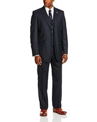 Stacy Adams Big Tall Mart Vested Three Piece Suit