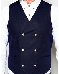 Asos Brand Slim Fit Vest In Cotton