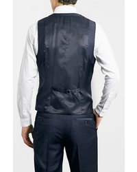 Topman Dark Blue Suiting Vest