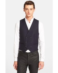 The Kooples Fitted Double Breasted Wool Vest