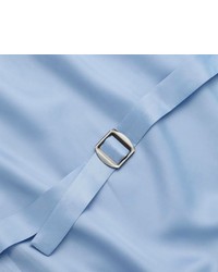 Charles Tyrwhitt Mid Blue Spencer Birdseye Slim Fit Business Suit Vest