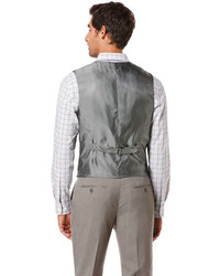 Perry Ellis Textured Solid Suit Vest