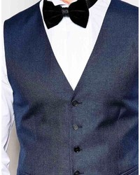 Selected Homme Tuxedo Vest In Skinny Fit