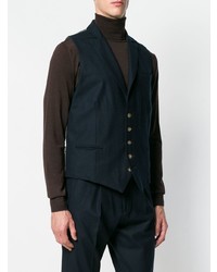 Eleventy Two Tone Buttoned Waistcoat