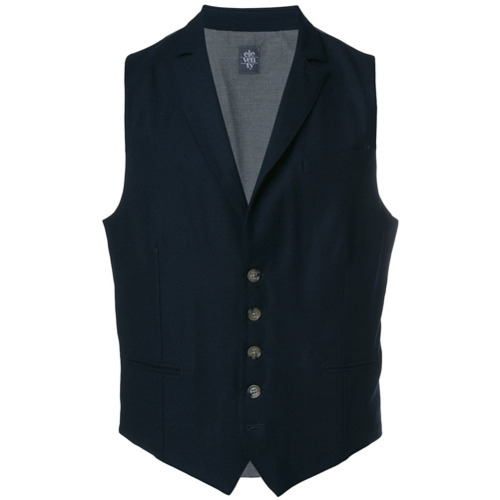 Eleventy Two Tone Buttoned Waistcoat, $113 | farfetch.com | Lookastic