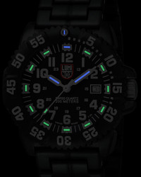 Luminox 44mm Navy Seal 3050 Series Colormark Watch Blackwhite