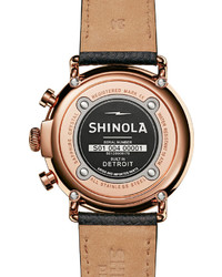 Shinola 47mm Runwell Chronograph Watch Navy