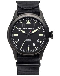 Jack Mason Brand Aviation Nato Strap Watch 42mm