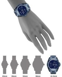 Michael Kors Michl Kors Michl Kors Access Bradshaw Blue Ip Stainless Steel Touchscreen Smartwatch