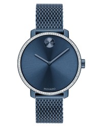 Movado Museum Shimmer Mesh Watch