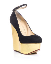 Charlotte Olympia Car Signature Wedge Pumps