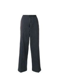 Moncler Chalk Stripe High Waist Trousers