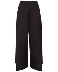 Acne Studios Haddie Wide Leg Wool And Mohair Blend Trousers