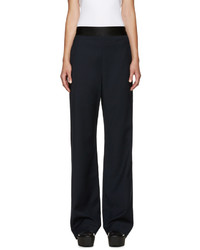 Opening Ceremony Navy Wide Leg Focal Trousers