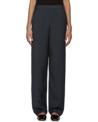 Lemaire Navy Wide Leg Trousers