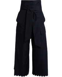 See by Chloe See By Chlo Fisherman Scalloped Cuff Cotton Trousers