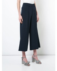 Milly Wide Leg Cropped Trousers