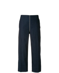 Cédric Charlier Wide Leg Cropped Trousers