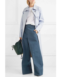 Lemaire Wool Twill Wide Leg Pants Navy