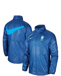 Nike Blue Brazil National Team All Weather Raglan Jacket At Nordstrom