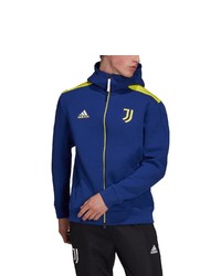 adidas Blue Juventus Zne Roready Full Zip Hoodie Jacket At Nordstrom