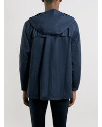 Rains Blue Long Zip Jacket