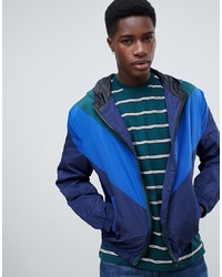 New Look Colourblock Jacket In Blue