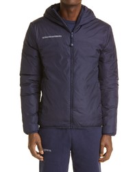 PANGAIA Flwrdwn Lite Recycled Nylon Puffer Jacket In Navy At Nordstrom