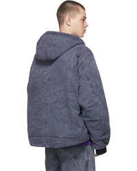 Acne Studios Grey Crinkled Fade Jacket