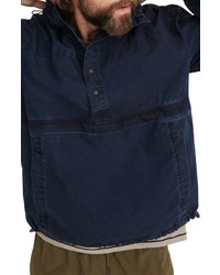 Madewell Indigo Windbreaker Pullover Jacket