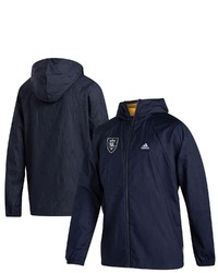 adidas Navy Real Salt Lake Primeblue Full Zip Jacket At Nordstrom