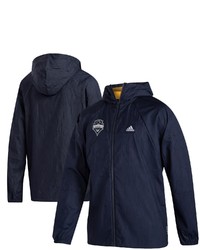 adidas Navy Seattle Sounders Fc Primeblue Full Zip Jacket