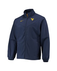 Nike Navy West Virginia Mountaineers 2021 Sideline Full Zip Jacket