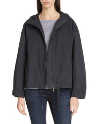 Eileen Fisher Organic Cotton Blend Hooded Jacket