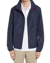 Polo Ralph Lauren Recycled Zip Jacket In Collection Navy At Nordstrom