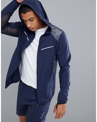 ASOS 4505 Ultra Lightweight Running Jacket With Breathable Mesh In Navy