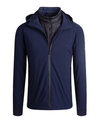 Bugatchi Water Repellent Hooded Jacket