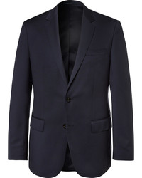 Hugo Boss Blue Hayes Slim Fit Super 120s Virgin Wool Suit Jacket