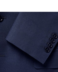 Canali Blue Slim Fit Travel Water Resistant Wool Blazer
